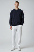 Premium Navy Utility Sweatshirt – Modern Minimal Design
