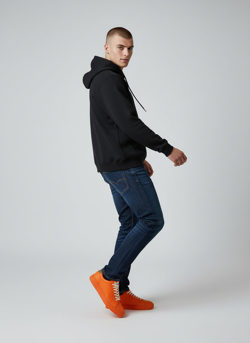 Premium Black Hoodie – Minimal Essential Pullover