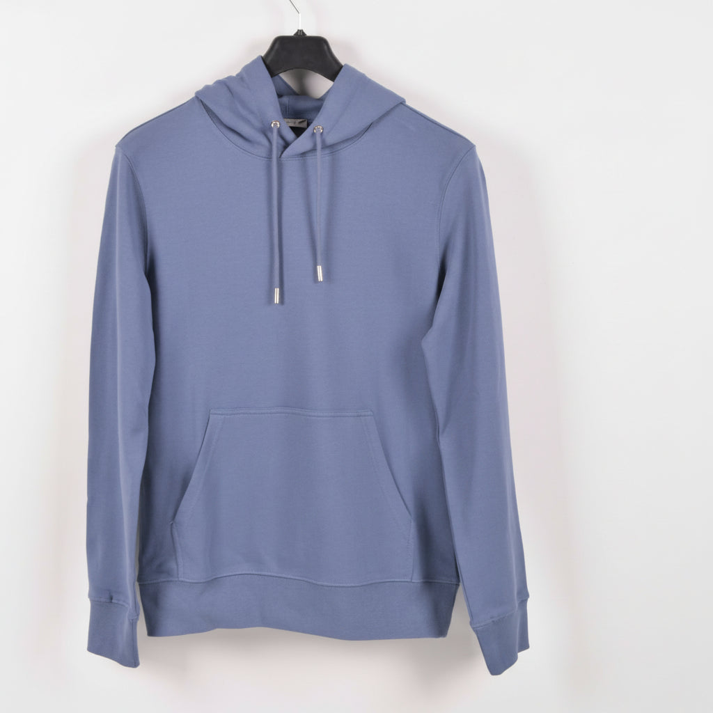 Premium Dusty Blue Hoodie – Minimal Essential Pullover