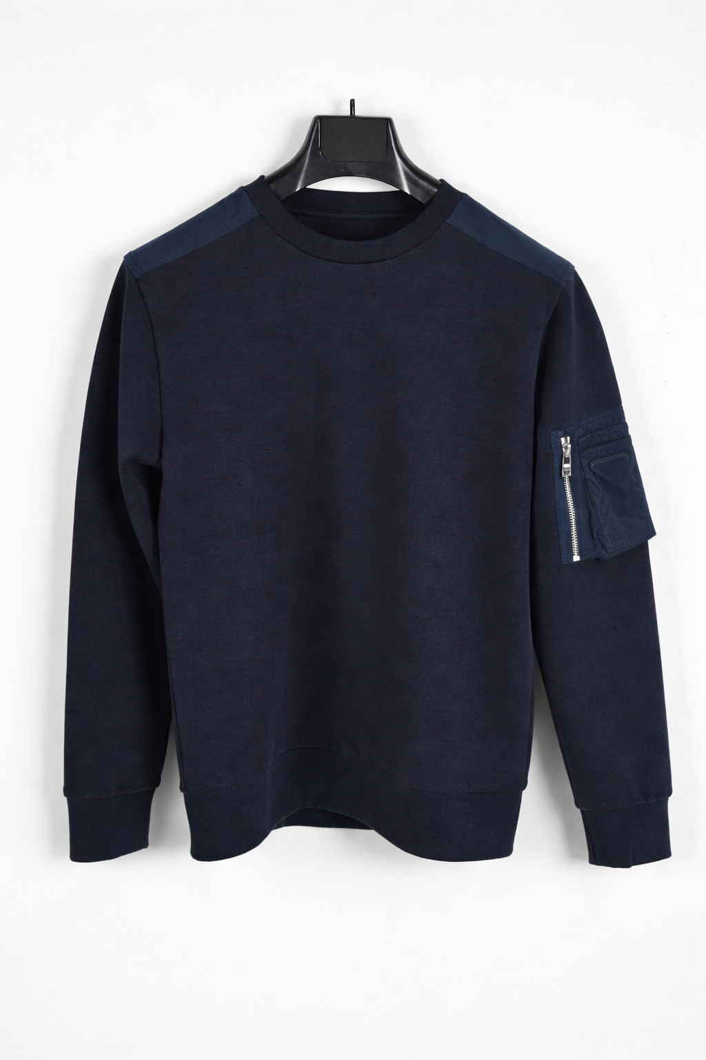 Premium Navy Utility Sweatshirt – Modern Minimal Design