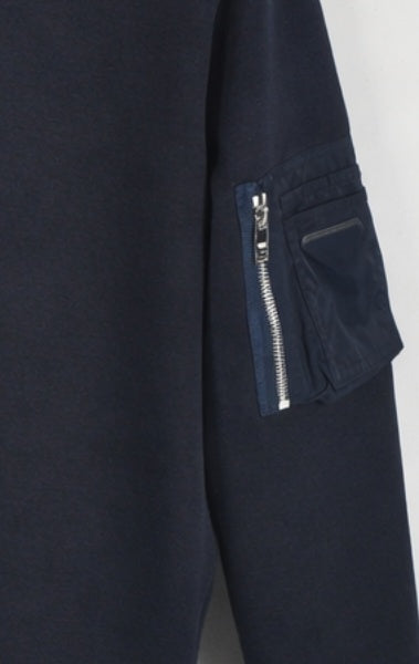 Premium Navy Utility Sweatshirt – Modern Minimal Design